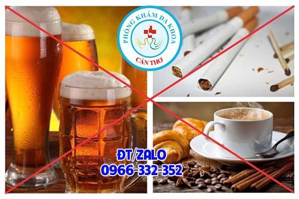 không sử dụng các chất kích thích