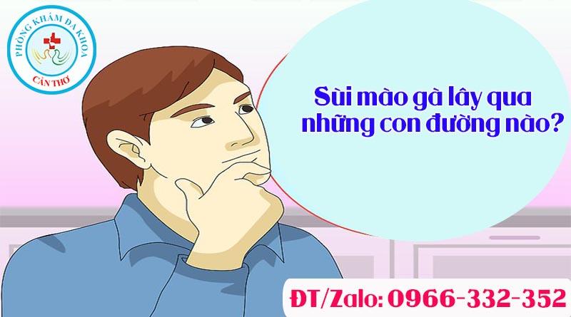 Sùi mào gà lây qua những con đường nào? | Phòng khám đa khoa Gia Phước